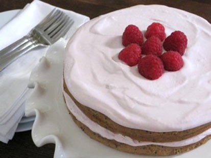 Amy Green whips up her classic lemon poppy cake with a ricotta frosting for