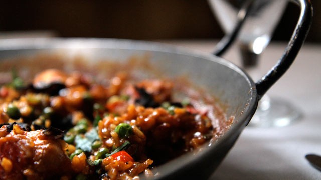 PHOTO: lobster and black truffle paella
