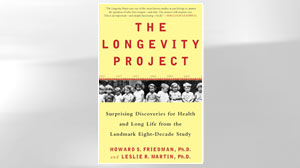 PHOTO: A photo of the book cover, "The Longevity Project", from HUDSON STREET PRESS.