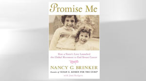 PHOTO The cover for the book, "Promise Me: How a Sisters Love Launched the Global Movement to End Breast Cancer" is shown.