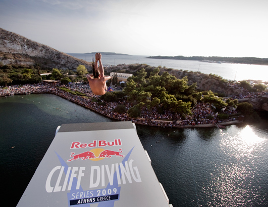 cliff diving