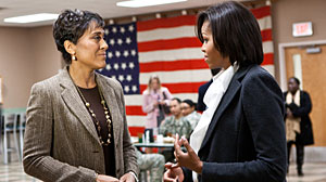 Photo: Robin Roberts interviews Michelle Obama