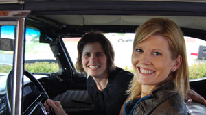 Kate Snow drives along Route 66.