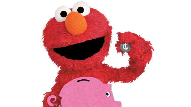 PHOTO: Elmo from Sesame Street educational program.