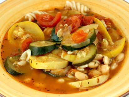 Chef Stephanie O'Dea cooks up a delicious End of Summer Harvest Soup for
