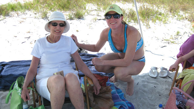 PHOTO: Dr. Christine Teal and her mother, Nancy Brown, enjoy a family vacation after Christys mastectomy to prevent breast cancer.