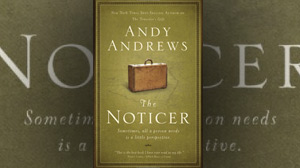 PHOTO The cover for the book, "The Noticer: Sometimes, all a person needs is a little perspective," is shown.