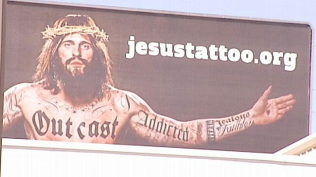 VIDEO: Anonymous groups ad asks people to visit a website that delivers a message of faith.
