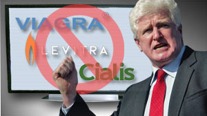 Photo: The makers of Viagra, Cialis and Levitra insist they are committed to responsible advertising, but Rep. James Moran wants to ban the TV ads between 6am and 10pm