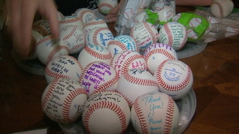Billy Cook has sent 1,500 baseballs to soldiers serving as far away as Afghanistan.