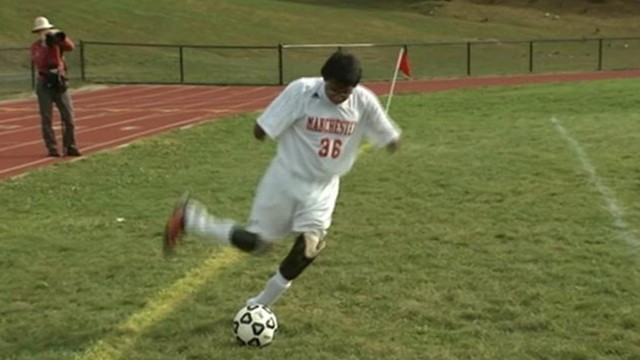 VIDEO: Jorge Dyksen, 16, is starting forward on his New Jersey high school?s soccer team.