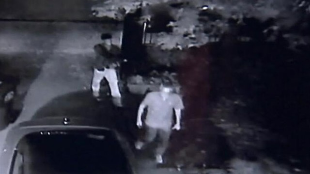 VIDEO: Atlanta police recovered the car but search for suspect caught on homeowners camera.