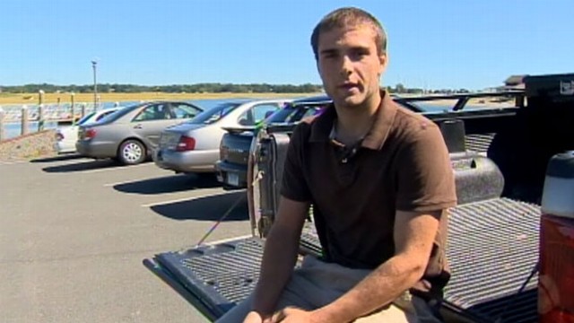 VIDEO: Peter Schioppo, 19, punched through the vehicles back window to pull the driver out.