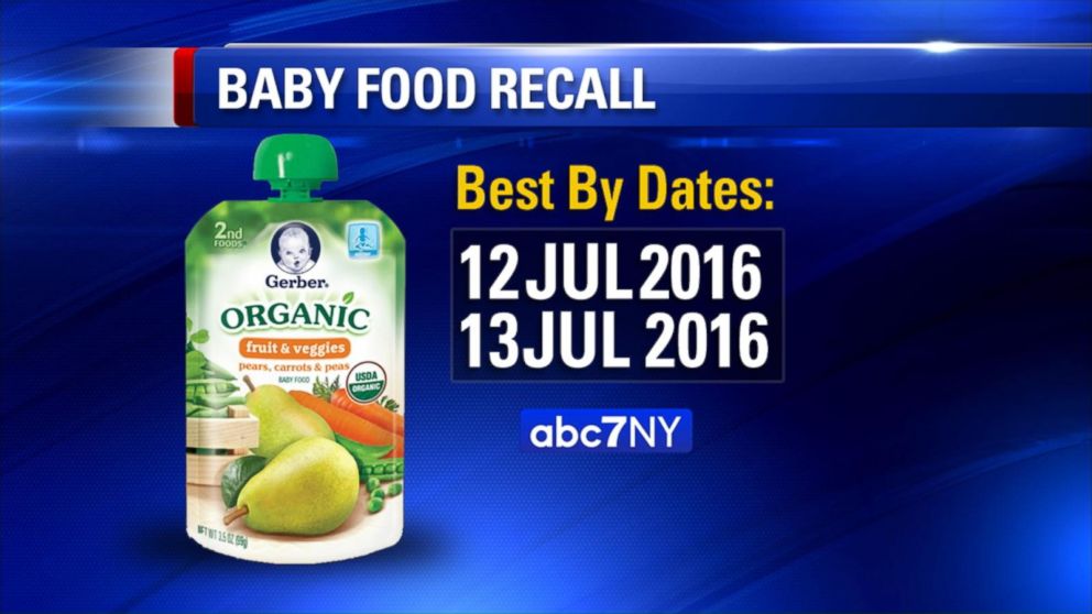 Gerber Voluntarily Recalls Some Organic Baby Food Over Packaging Defect