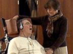 PHOTO: Jean Paese says an iPod playlist of barber shop music helps her get glimpses of the Bill Paese she married 53 years ago. Bill Paese is 82 and suffers from Alzheimers.