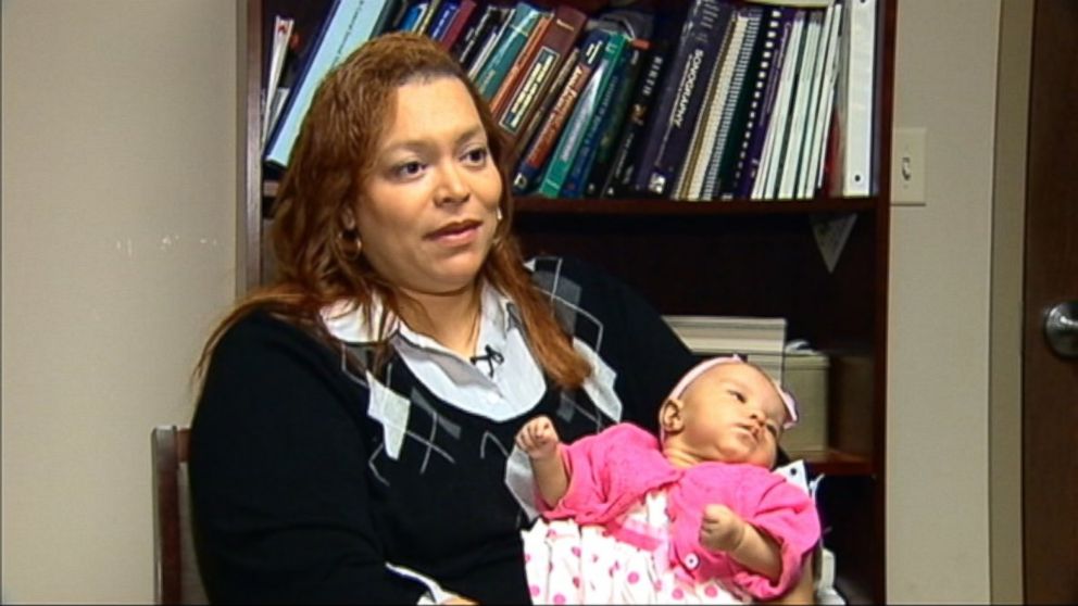 PHOTO: Barbara George, who nearly died of placenta accrete with the birth of her daughter Hannah, is outraged over the rising cesarean rate.