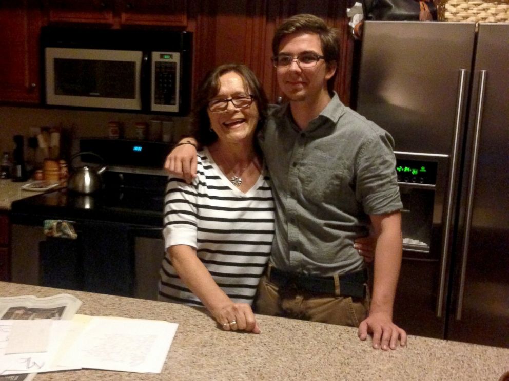 PHOTO: Nathan Jones poses with his second grade counselor Amy after they were reunited.