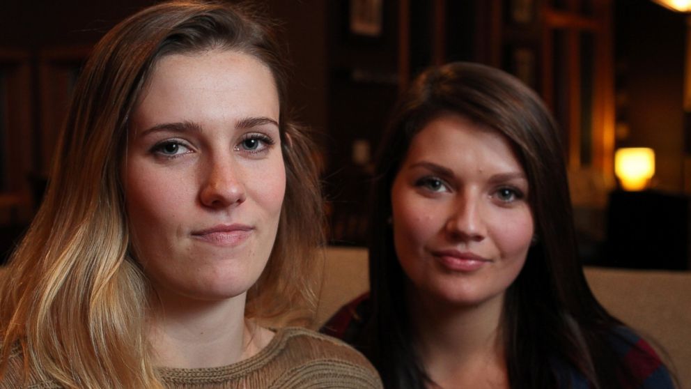 PHOTO: Madelyne Meylor, 20, left, and her sister Olivia, 19, pose for a photo at their home in Mount Horeb, Wis., Nov. 5, 2013.
