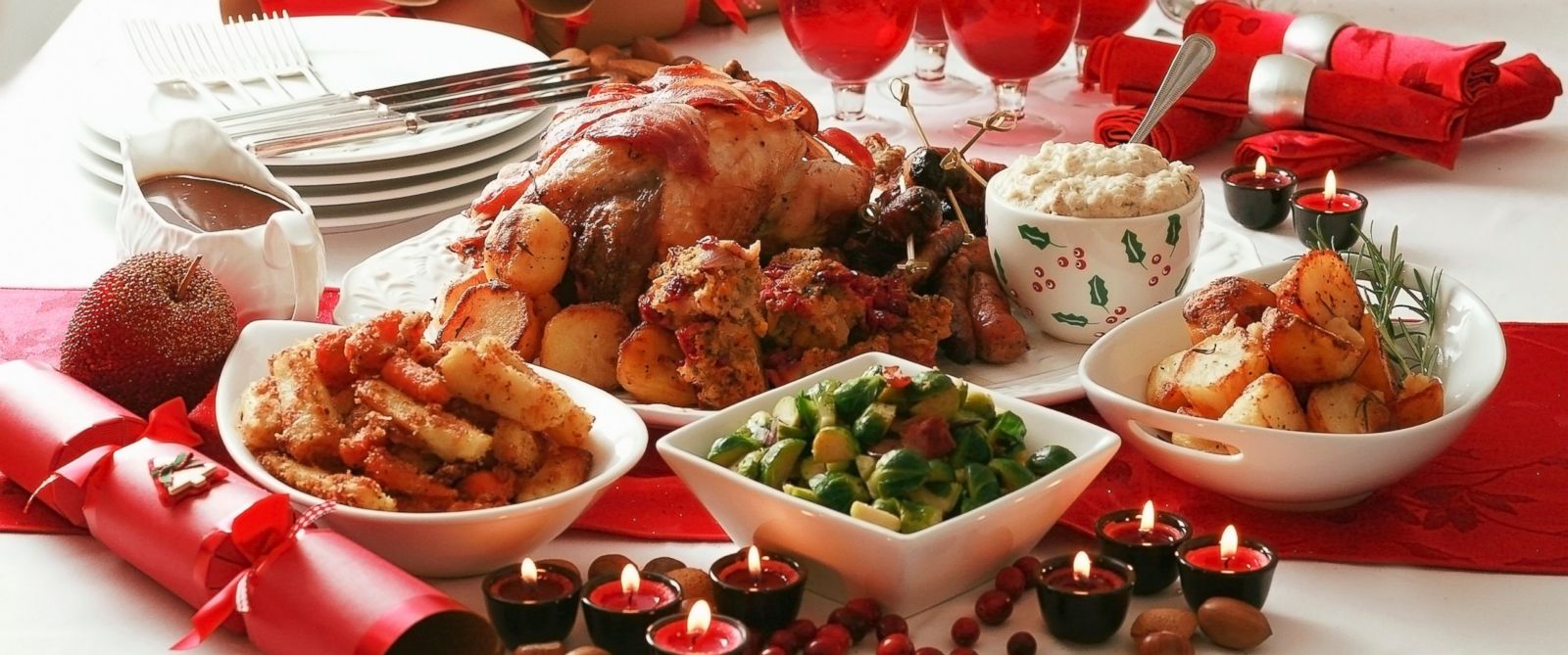 What percentage of American homes eat turkey on Christmas?