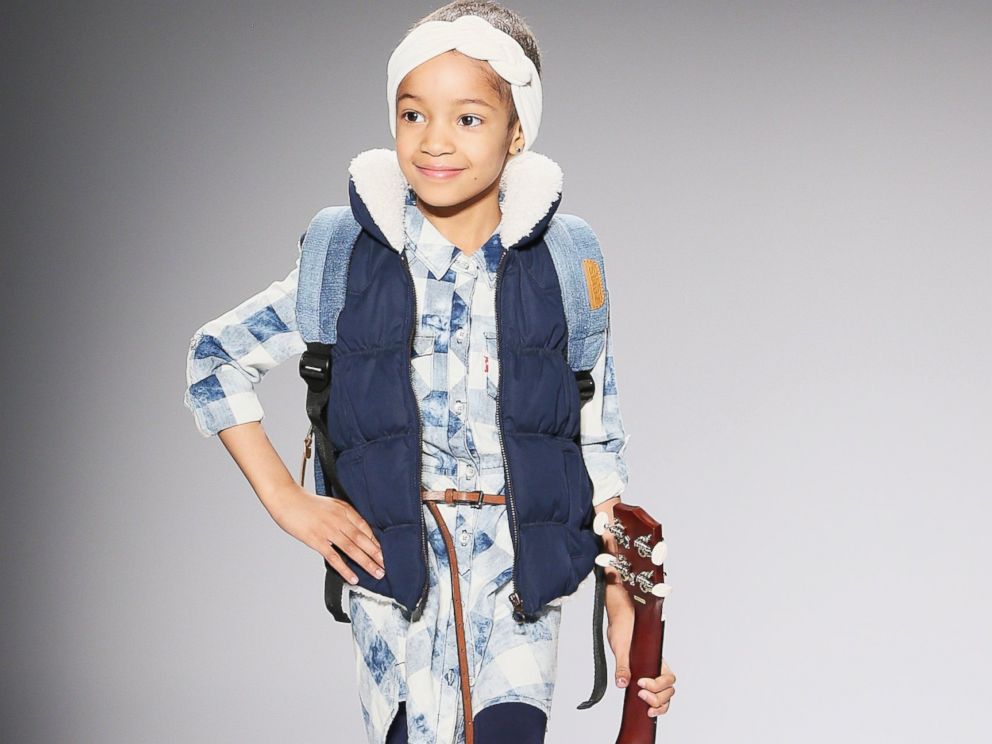 PHOTO: Leah Still walks the runway at the Nike Levis Kids Rock fashion show during Mercedes-Benz Fashion Week Fall 2015 at The Salon at Lincoln Center, Feb. 12, 2015, in New York.