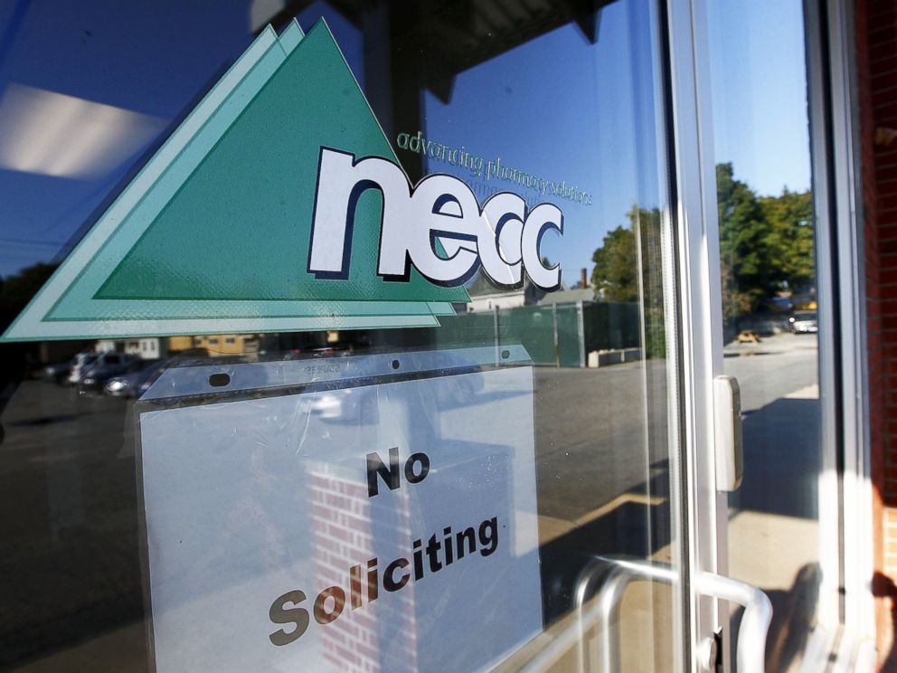 PHOTO: Two co-founders and 12 former employees of the New England Compounding Center, NECC, connected to a deadly fungal meningitis outbreak were arrested, Dec. 17, 2014. NECC in Framingham, Mass., Oct. 5, 2012.