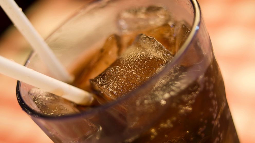 PHOTO: Caramel-colored soda.