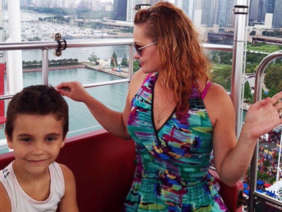 PHOTO: Lessya Kotelevskaya and Erik on a trip to Chicago.