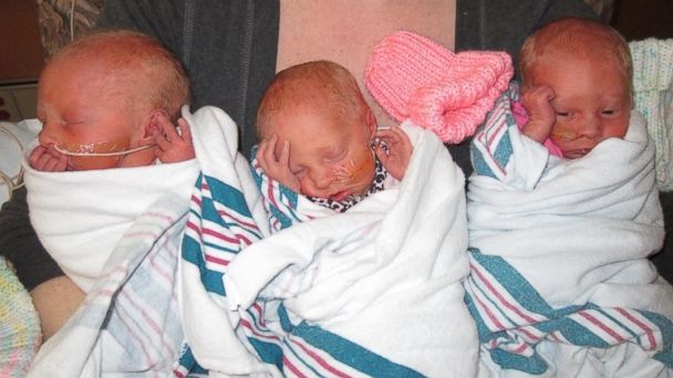 HT Triplets three mar 140225 16x9 608 Rare Identical Triplets Have Mom Thrilled and Nervous