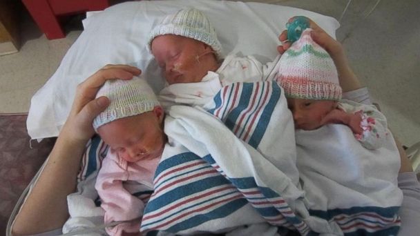 HT Triplets two mar 140225 16x9 608 Rare Identical Triplets Have Mom Thrilled and Nervous