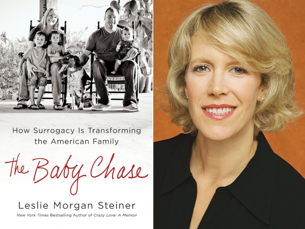 PHOTO: Leslie Morgan Steiner and her book, The Baby Chase.