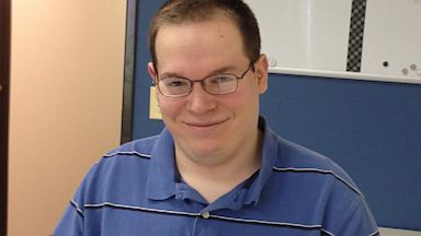 PHOTO: Autism made it hard for Phillip Griffin, 22, to find a job, but now he works at a software company in Illinois.