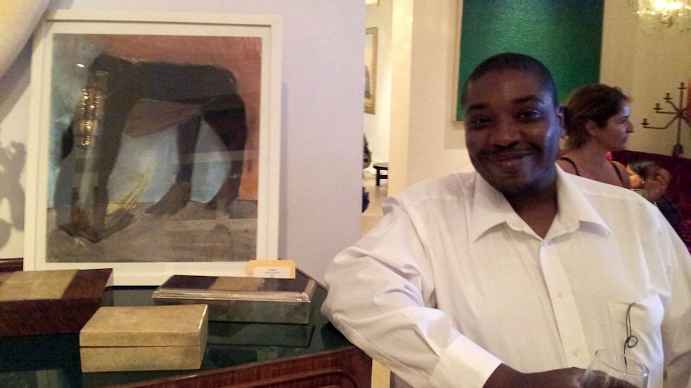 PHOTO: Robert Latchman overcomes schizophrenia to showcase his art at New York City gallery.