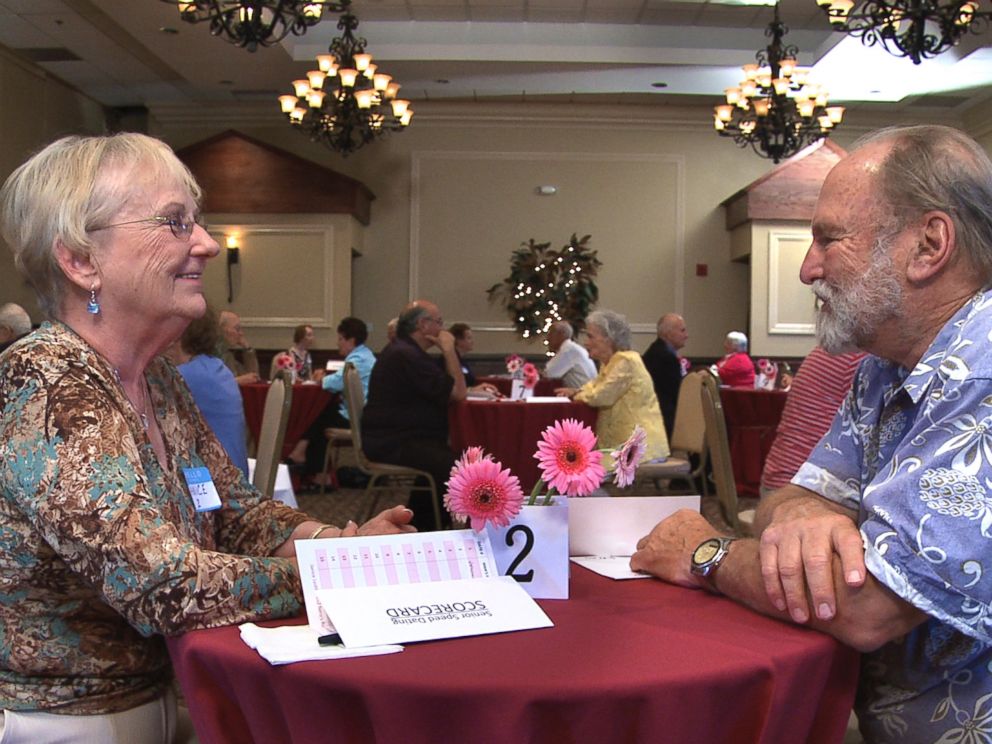 PHOTO: The Age of Love follows 30 seniors as they try out speed dating. 
