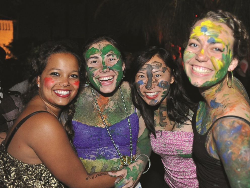 PHOTO: Stanford University students enjoy the annual Full Moon on the Quad event.