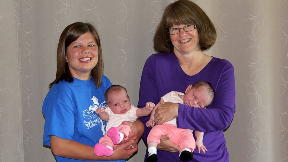 Susie Kozisek with her daughter Ashley Larkin and her granddaughters, Hallee and Hadlee Larkin. 