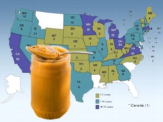 Image: peanut Butter / Salmonella Typhimurium