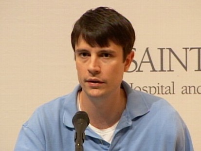 VIDEO: Jonathan Metz used a power saw on his arm after it got trapped in a furnace.