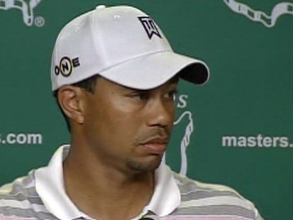 Video: Tiger Woods address the media before the Masters.