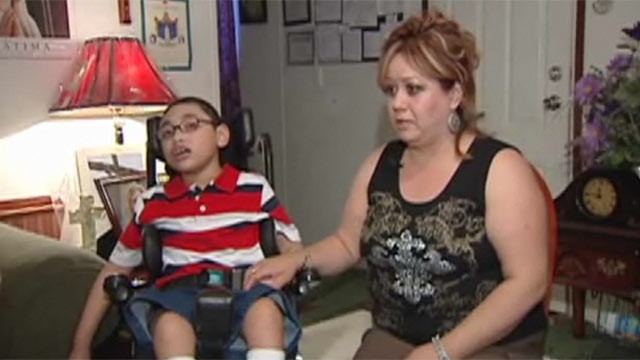 PHOTO: Kevin Castro, a disabled eight year-old boy, was refused his first Holy Communion