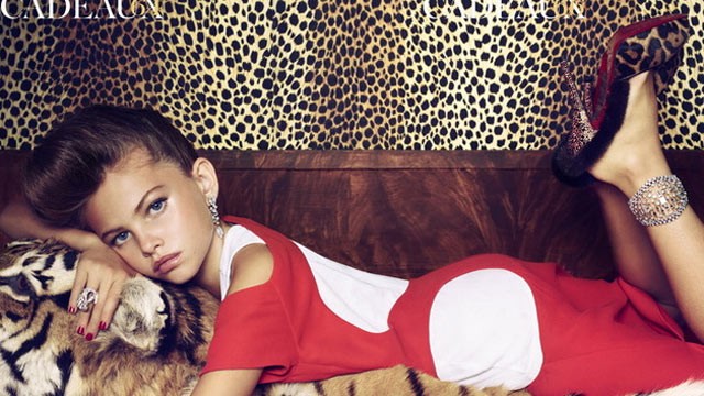 PHOTO: Thylane Lena Rose Blondeau appears with adult look in Parisian issue of Vogue.