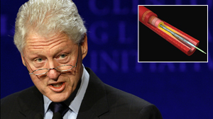 PHOTO U.S. President Bill Clinton, shown in this file photo, was admitted to New York Presbyterian Hospital Feb. 11, 2010, after experiencing chest discomfort.