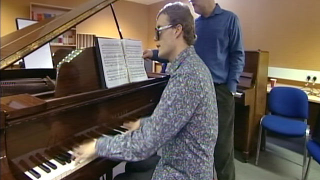 PHOTO: Pictured here is Derek Paravacini, a blind, autistic man who is a musical savant.