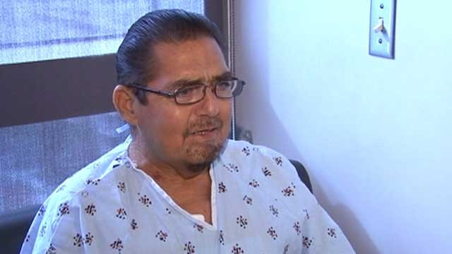 PHOTO: 57-year-old Fernando Padilla of Alta Loma, Calif., became the first in the country to receive a