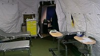 Tents Erected to Treat Swine Flu Patients