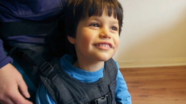 Upsee is an upright standing mobility product used to help special needs children.