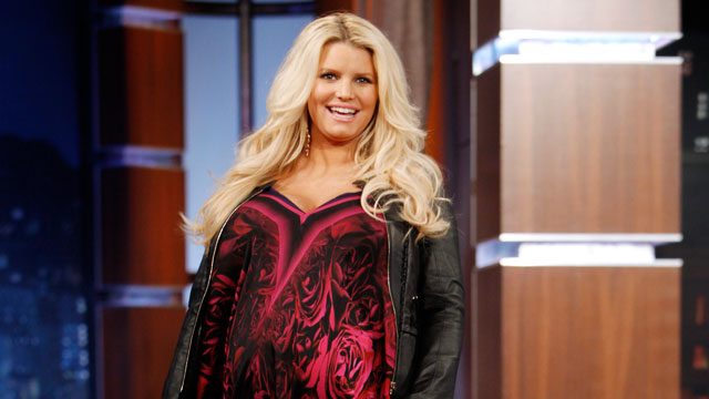 PHOTO: Jessica Simpson appears on Jimmy Kimmel Live, March 19, 2012, on ABC.