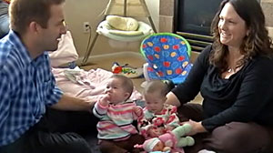 Photo: Twins Berkley and Kensley Ballard