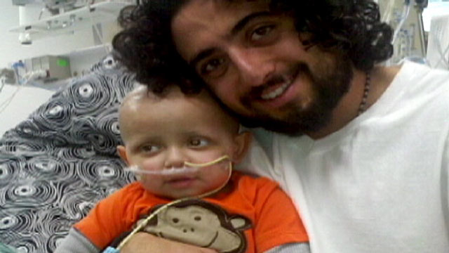 PHOTO: Mike Hyde and his son.