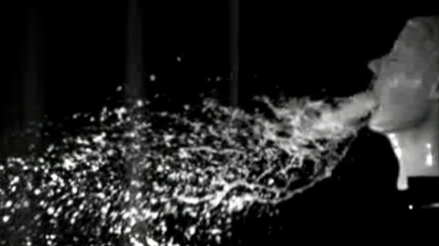 VIDEO: Scientists use "Vomiting Larry" to study the traveling distance of norovirus.