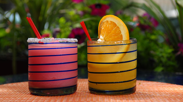 PHOTO: Rosa Mexicano's Pomegranate Margarita and the Low calorie Rosalita is seen here.